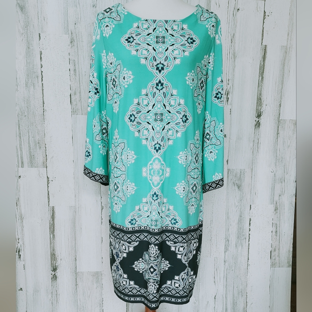 Studio One NY Aqua/Navy Dress